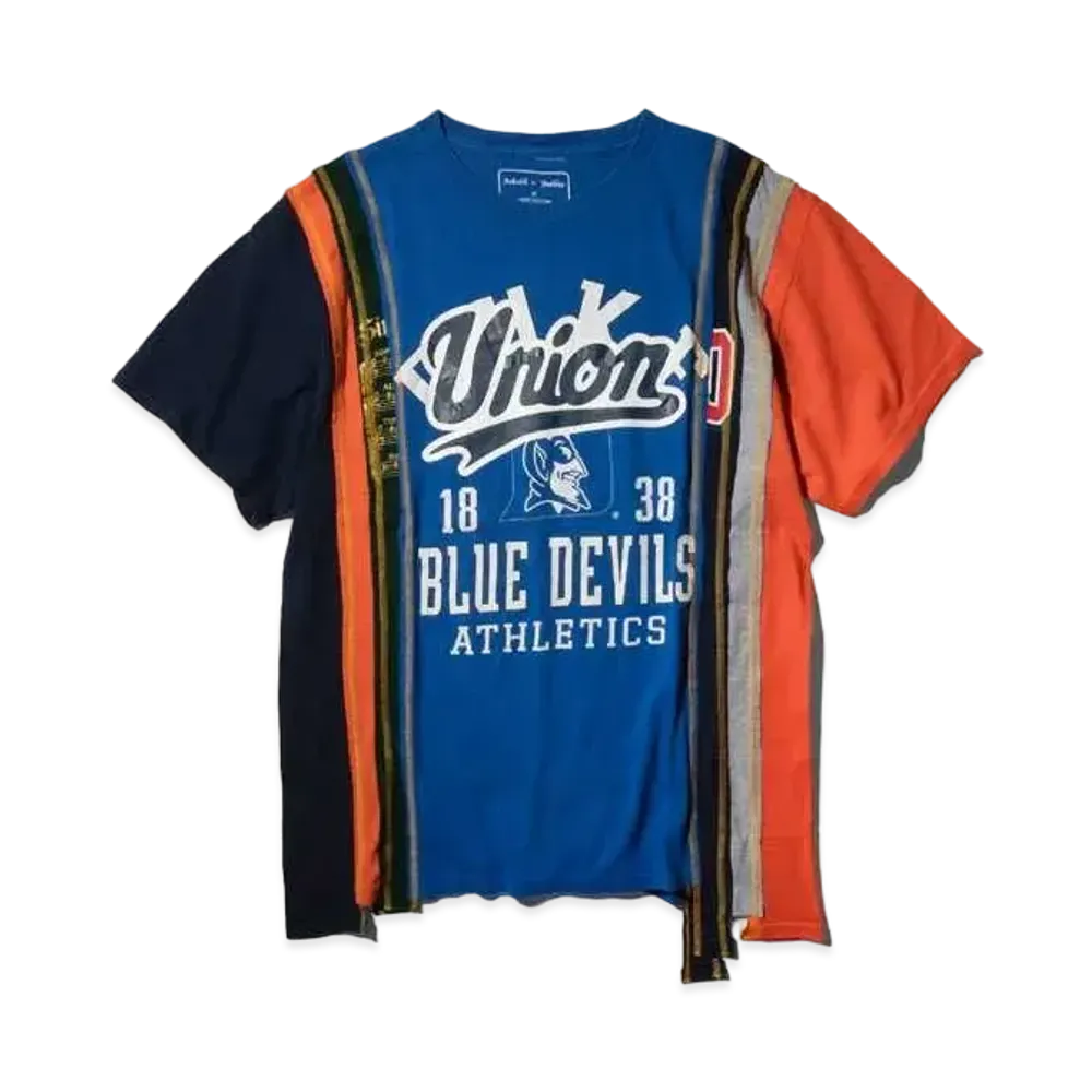 UNION x NEEDLES Rebuild 7 Cuts S/S Tee #2 "Blue"