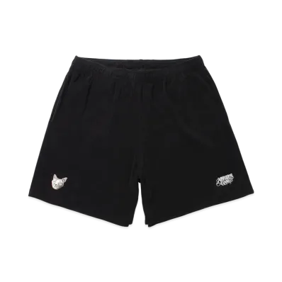APHRODITEGANG Ryu Embroidery Pile Shorts "Black"
