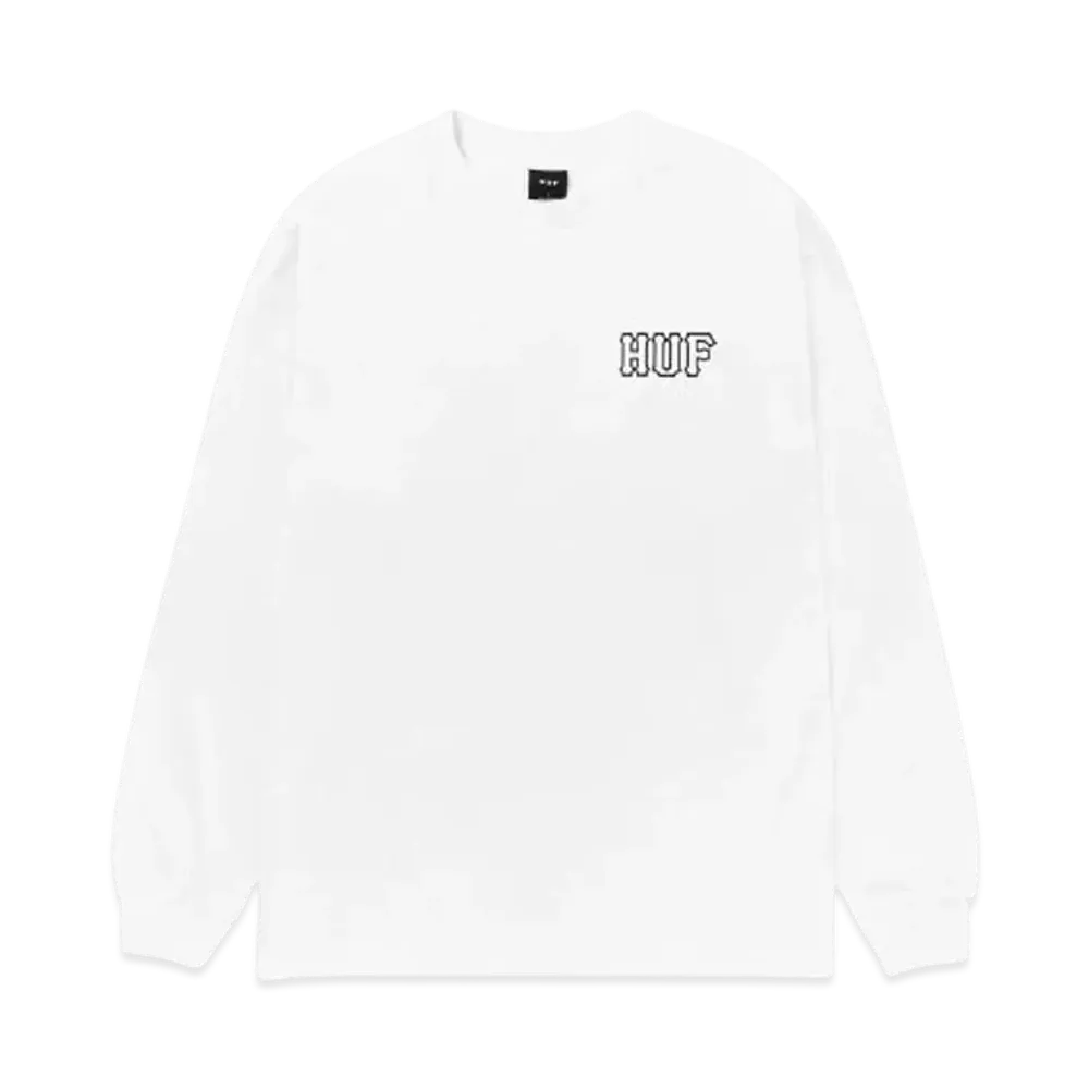 HUF Set Classic H LS Tee "White"