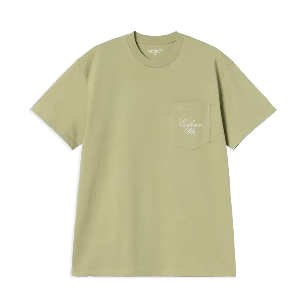 Carhartt WIP S/S Longhand Pocket T-Shirt "Gentle Green/White"