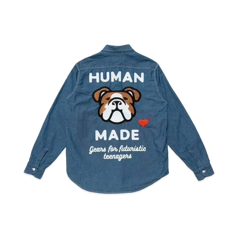 HUMAN MADE CHAMBRAY L/S SHIRT "Denim"