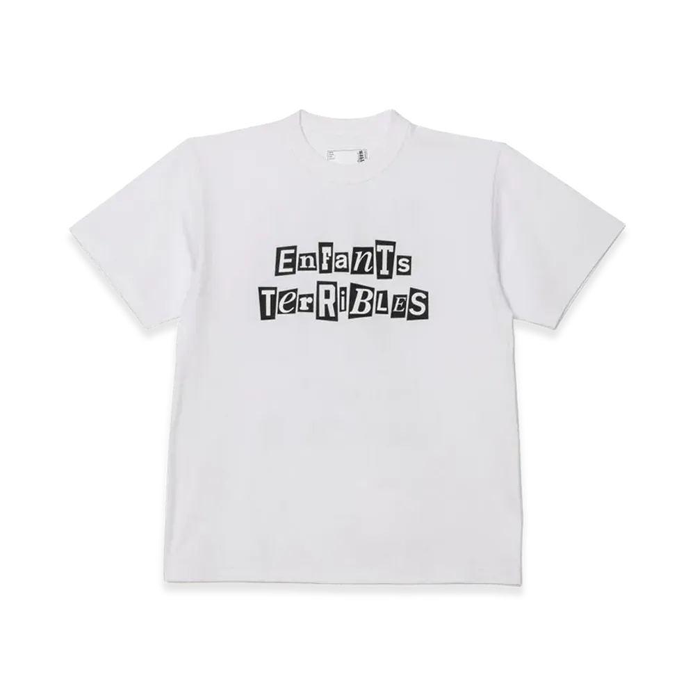 サカイ x ジャンポールゴルチエ 21AW アンファン テリブル プリント Tシャツ "ホワイト"