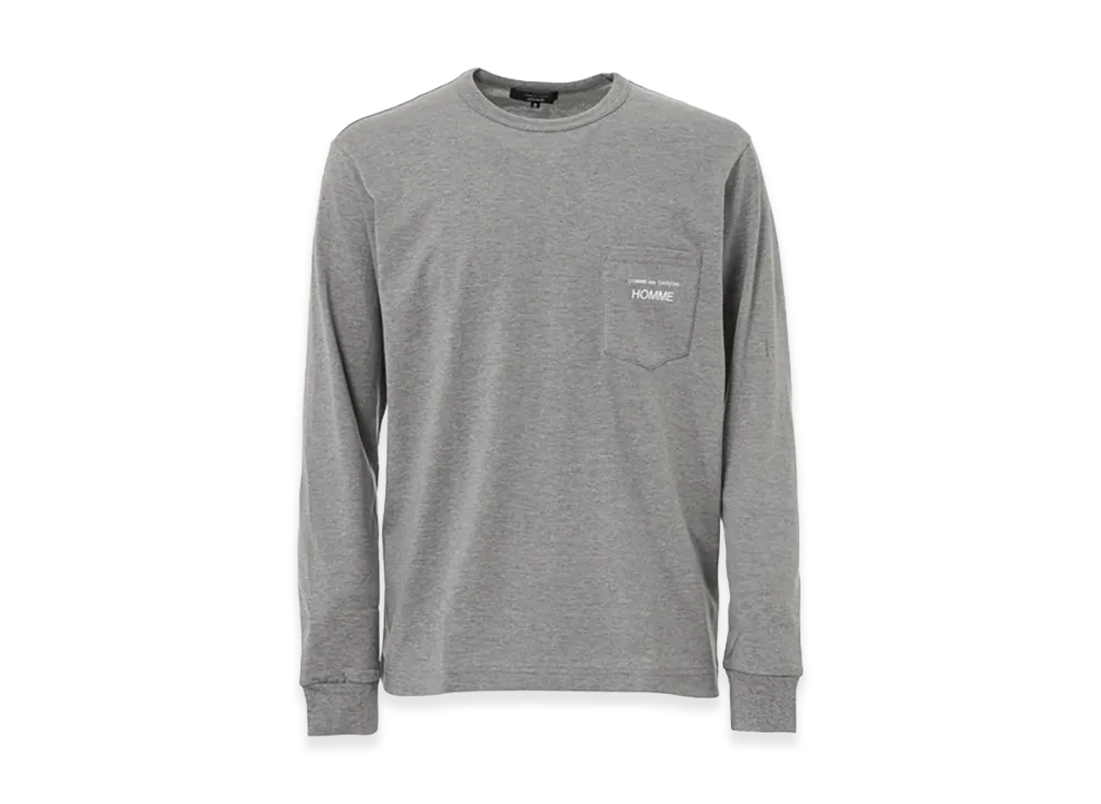 COMME des GARCONS HOMME CDG Homme Logo Long Sleeve Tee "Top Grey"