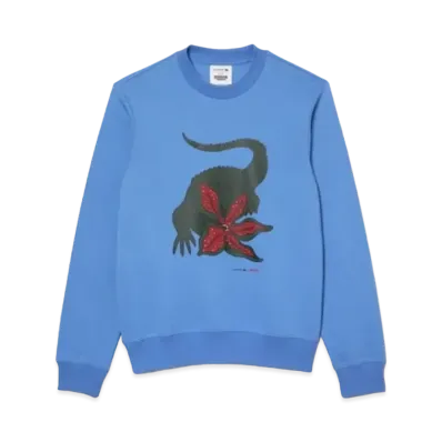 LACOSTE x Netflix Arrange Logo Crew Neck Sweat "Blue"