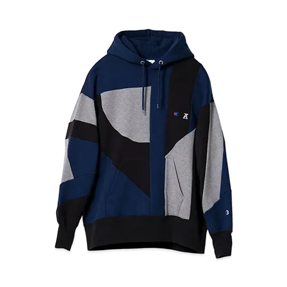 ANREALAGE x Champion Hooded Sweatshirt "Navy"