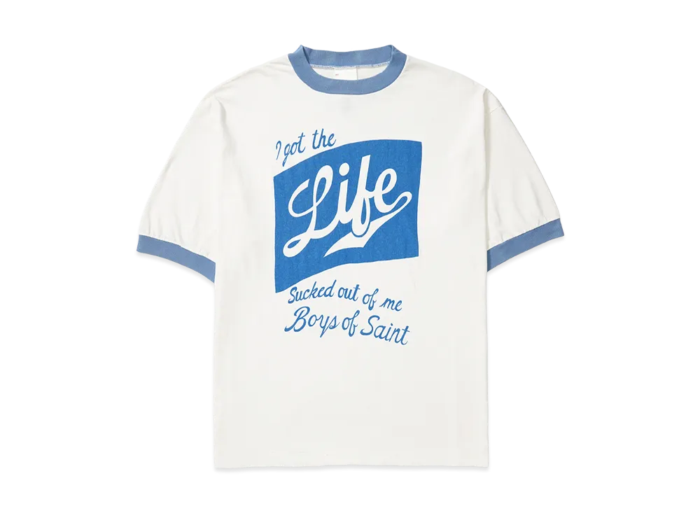 Saint Mxxxxxx x BOYS OF SUMMER BOS SS T-Shirt Ringer Tee "White"