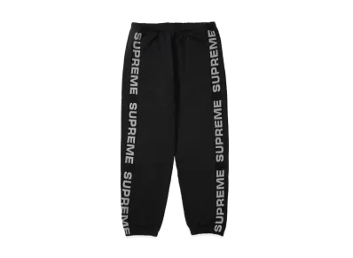 Supreme Metallic Rib Sweatpant "Black"