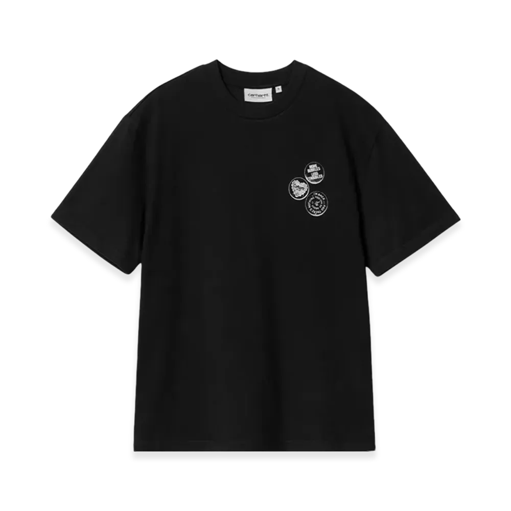 Carhartt WIP Women's S/S Pins T-Shirt "Black/White"