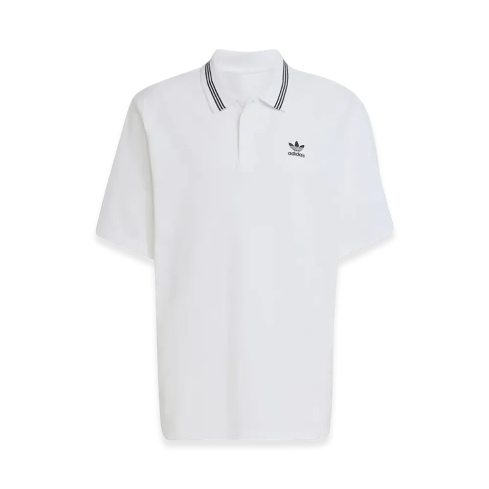 adidas Adicolor Loose-Fit Polo Shirt "White/Black"