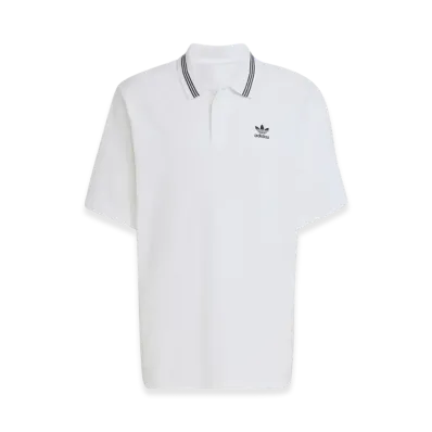 adidas Adicolor Loose-Fit Polo Shirt "White/Black"