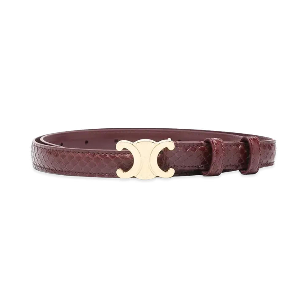 CELINE Women's Capsule Belts "Bordeaux"