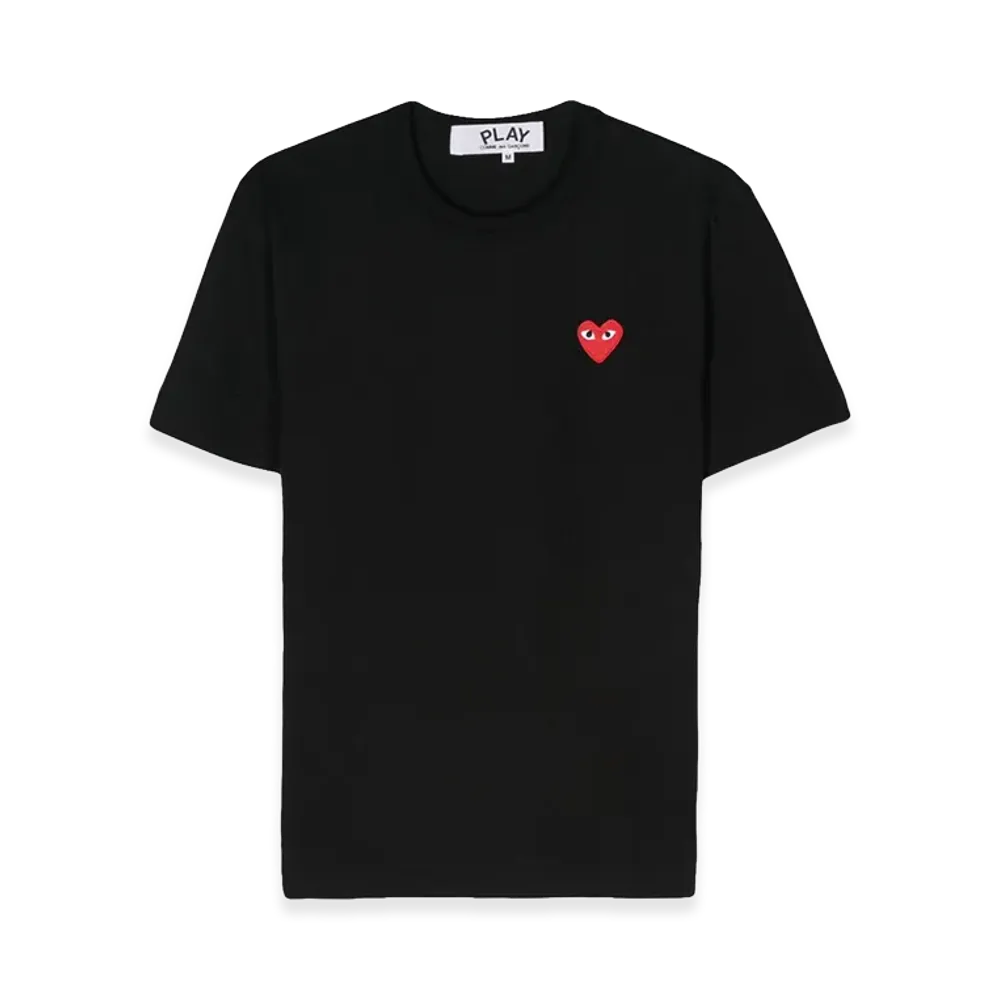 PLAY COMME des GARCONS Logo Patch T-Shirt "Black"