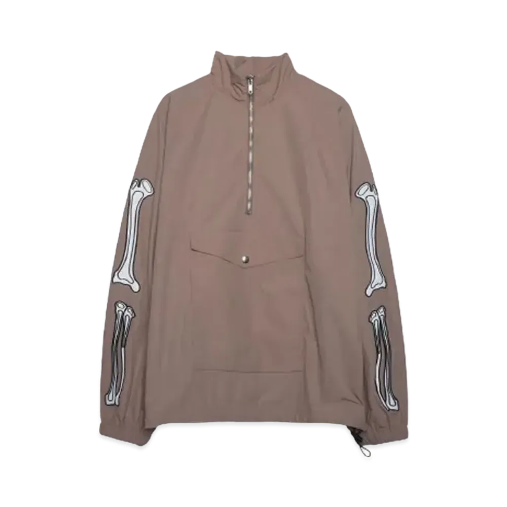 MAYO BONES Embroidery anorak "BEIGE"