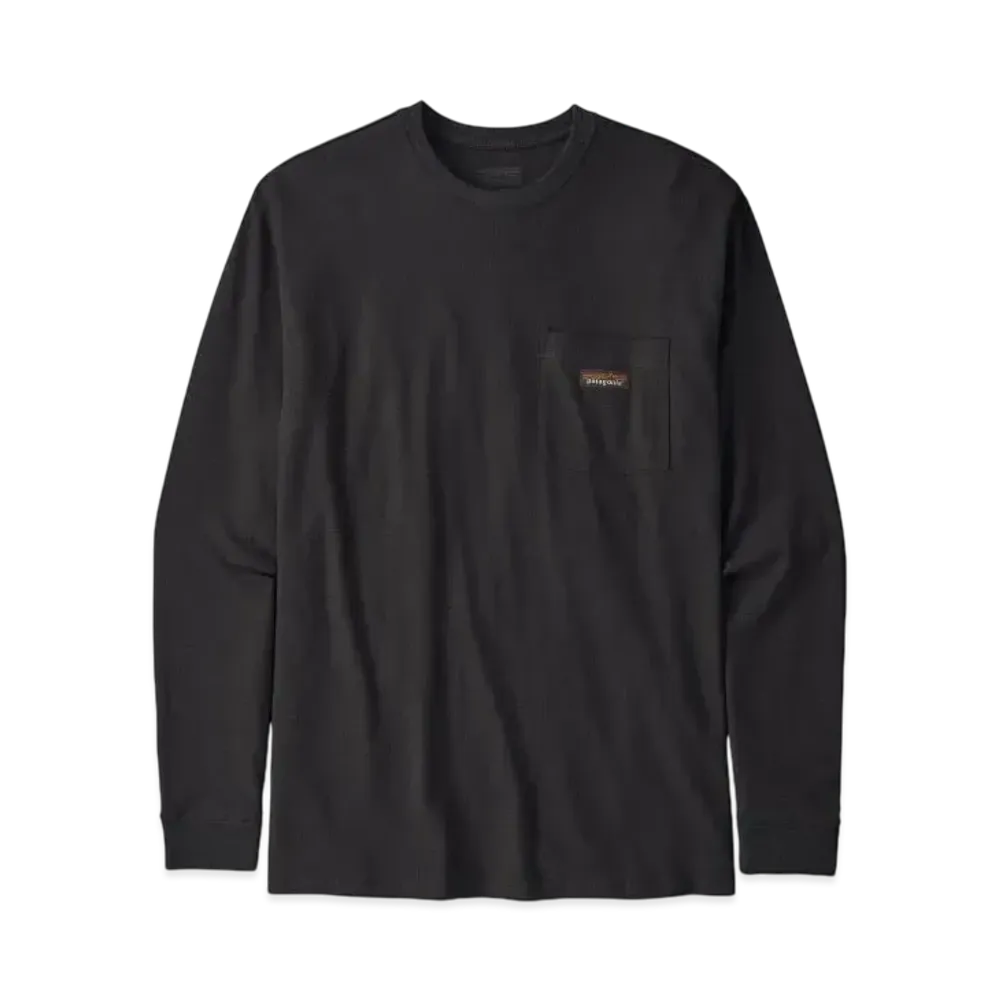 Patagonia Men's Longsleep Work Pocket Tee "Black"