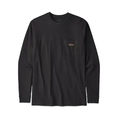 Patagonia Men's Longsleep Work Pocket Tee "Black"