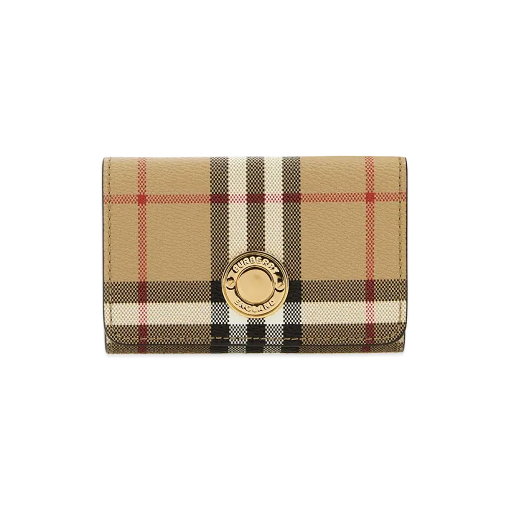 Burberry Women's Printed Canvas Wallet "Beige"