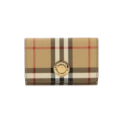 Burberry Women's Printed Canvas Wallet "Beige"