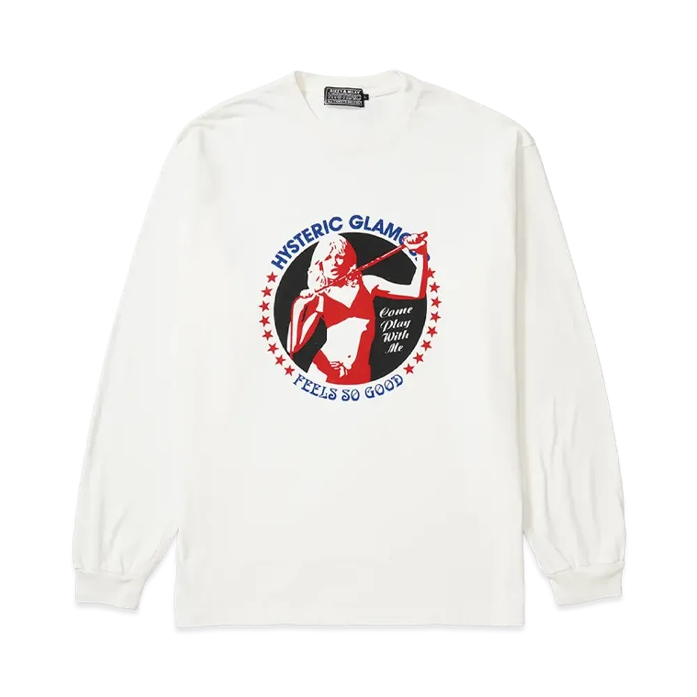 HYSTERIC GLAMOUR Come Play With Me T-Shirt "White"