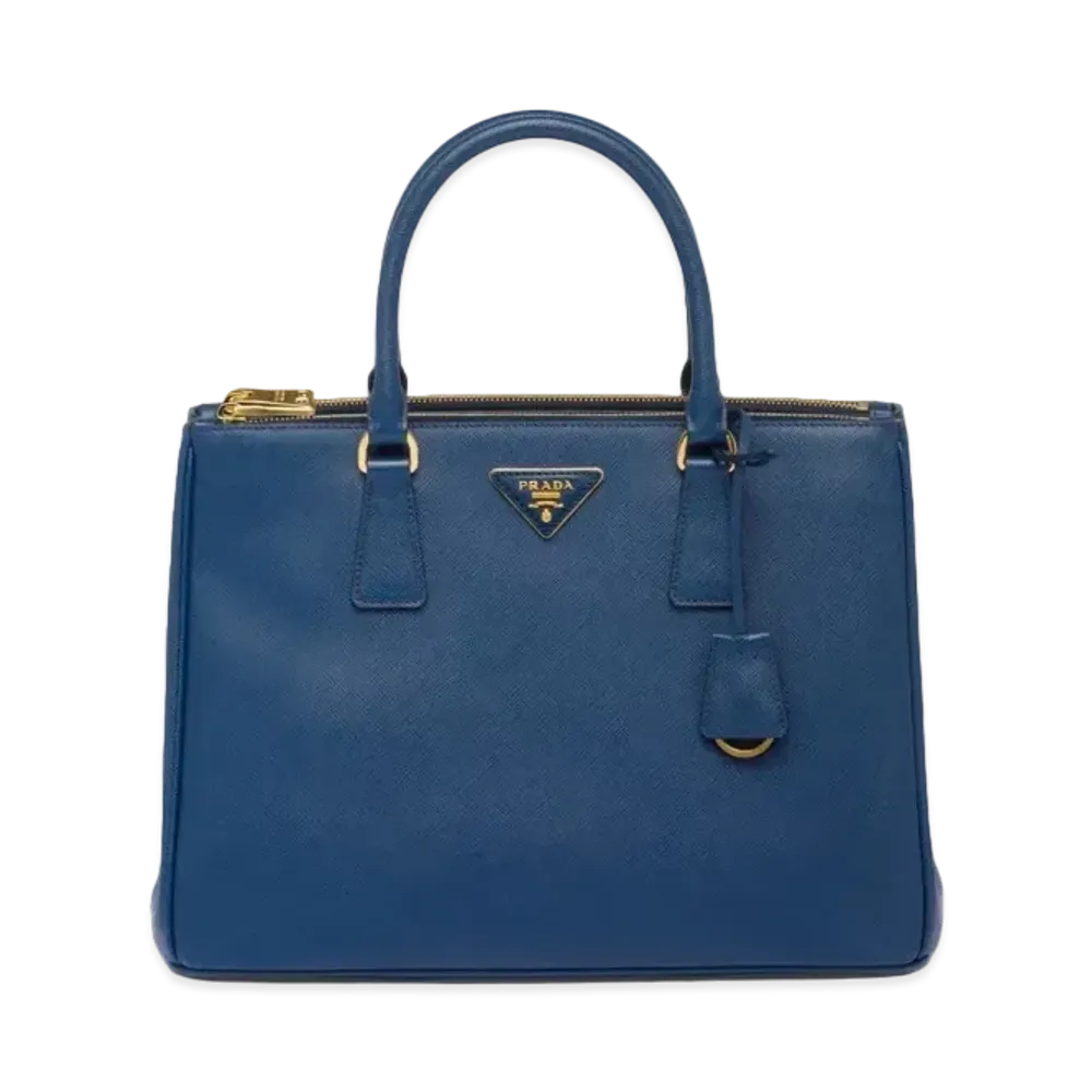 PRADA Large Prada Galleria Saffiano Leather Bag "Bluette"