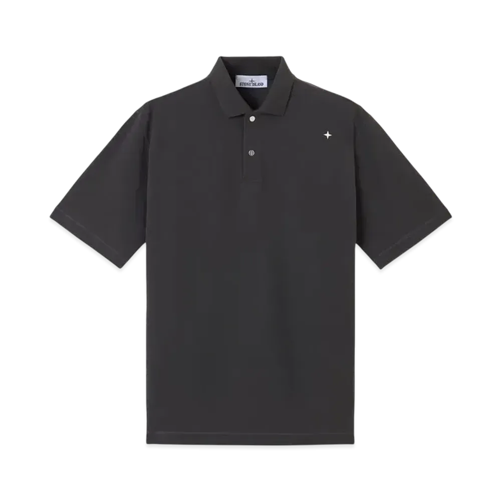 Stone Island Stellina 2200203 50/2 Organic Cotton Pique "Lead Gray"