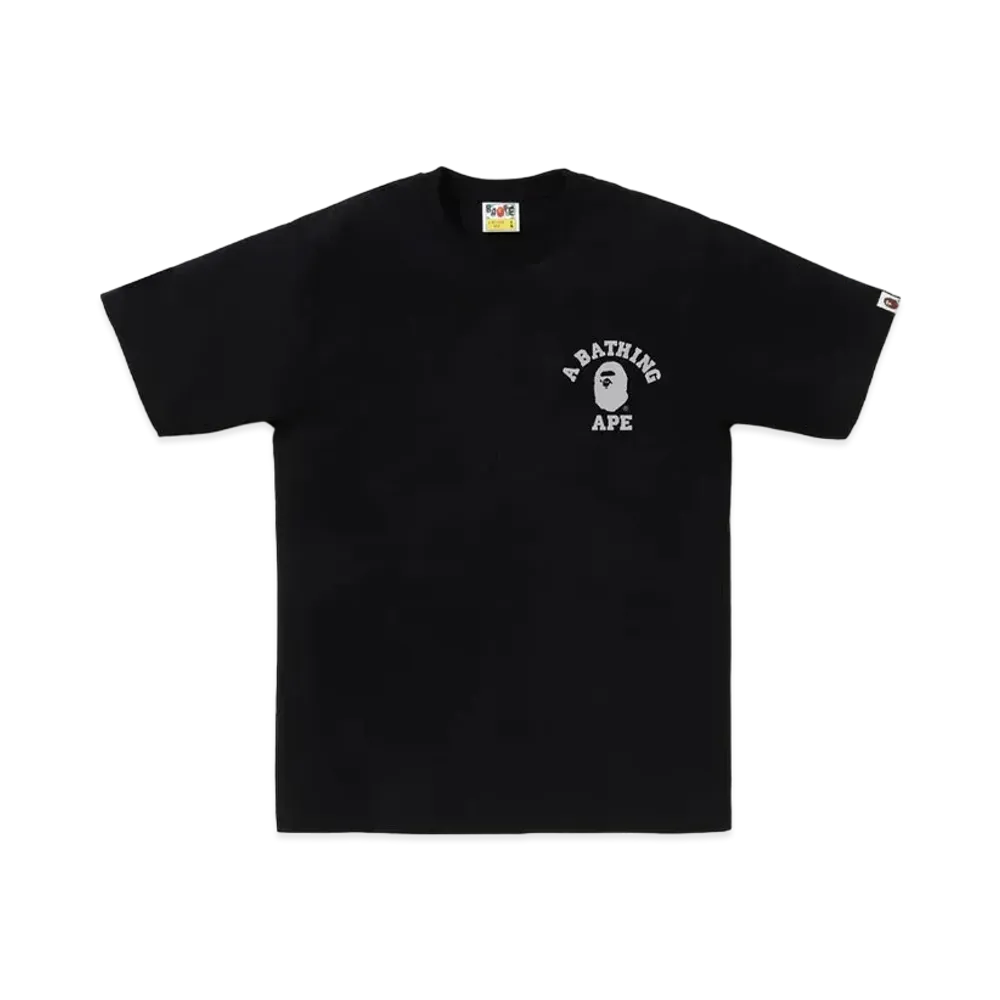 A BATHING APE Liquid Camo College ATS Tee "Black"