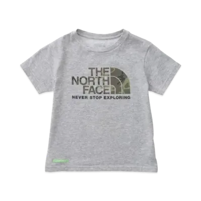 The North Face Kids Green Baton Short Sleeve Camo Logo Tee "Basic"
