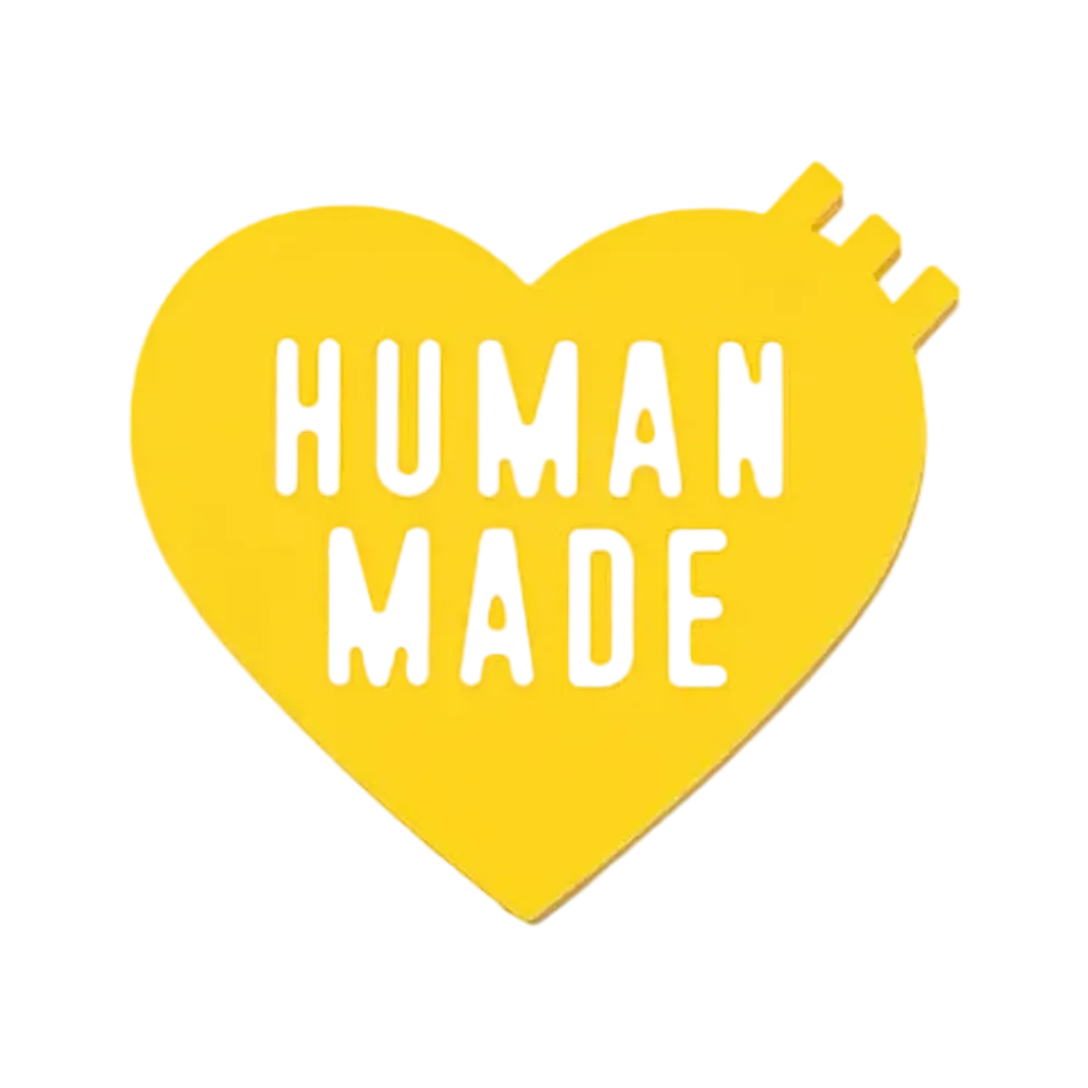 HUMAN MADE Heart Rubber Coaster "Yellow"