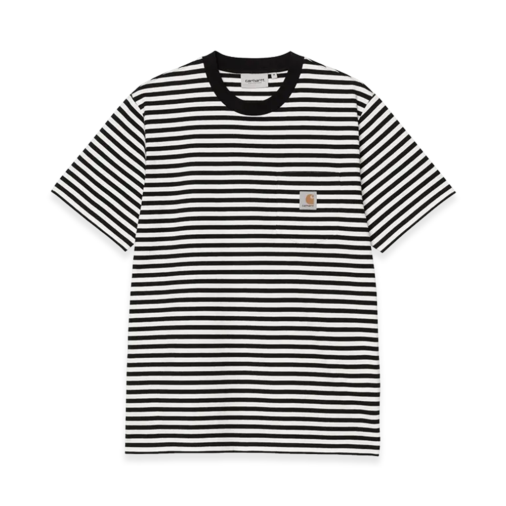 Carhartt WIP S/S Ezra Pocket T-Shirt "Ezra Stripe/Black/Wax"