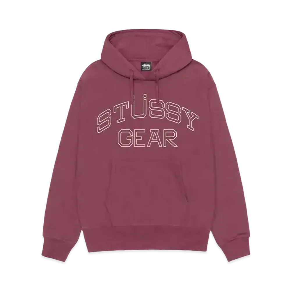 Stussy Gear Hoodie "Oxblood" (FA24)