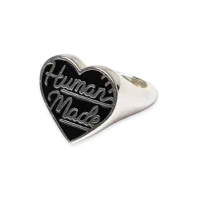 HUMAN MADE Heart Silver Ring "Black"