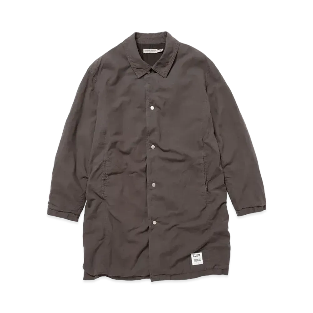 UNDERCOVER OZISM x Nonnative Monk Long Coat Cotton Paper Viera Overdyed With Gore-Tex Windstopper "Charcoal"
