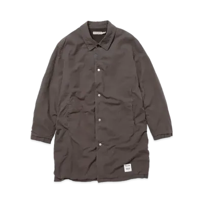UNDERCOVER OZISM x Nonnative Monk Long Coat Cotton Paper Viera Overdyed With Gore-Tex Windstopper "Charcoal"