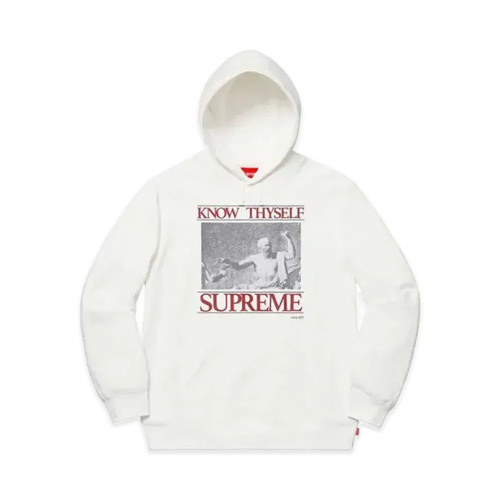 Supreme Know Thyself Hooded Sweatshirt "White"