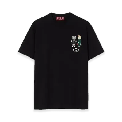 GUCCI x Higuchi Yuko Cotton Jersey T-shirt Japan Exclusive "Black"