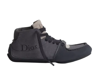 Dior Roadie Lace-Up Boot Nubuck and Suede Calfskin "Deep Blue"