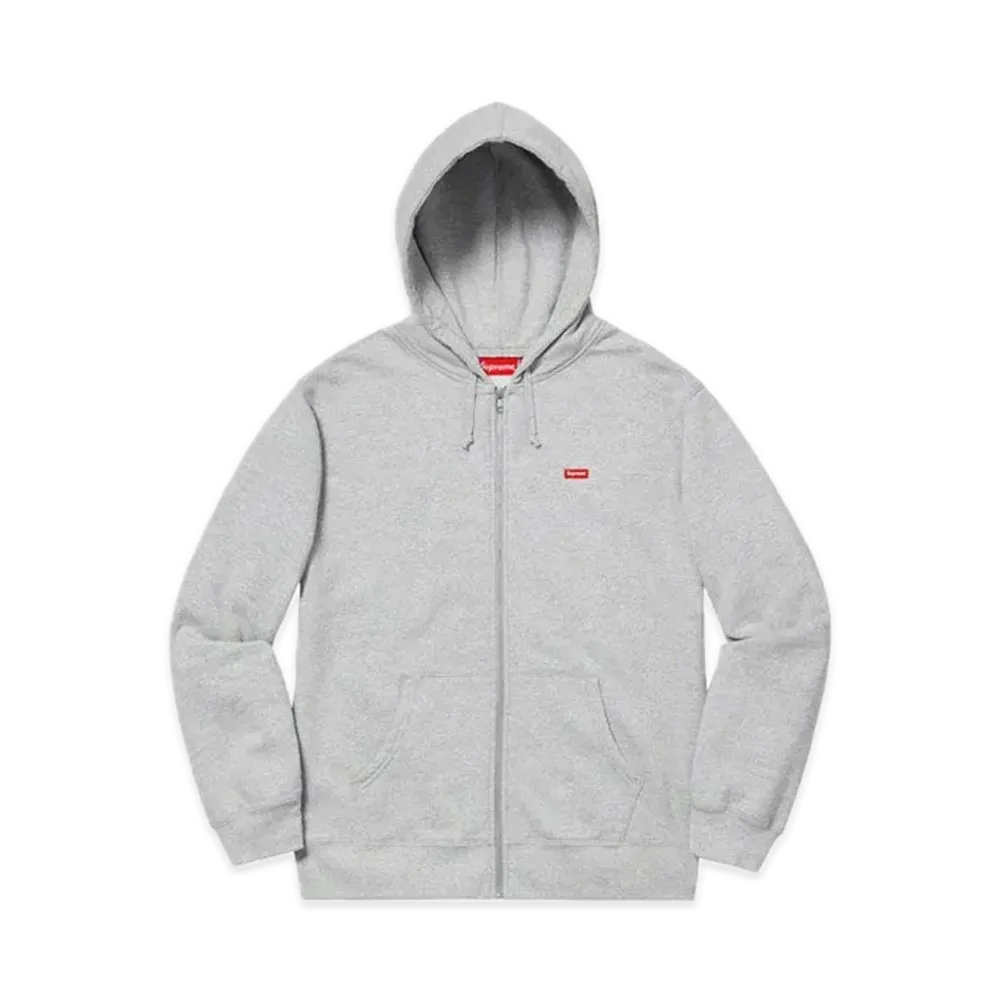 Supreme Small Box Zip Up Sweatshirt "Heather Grey"
