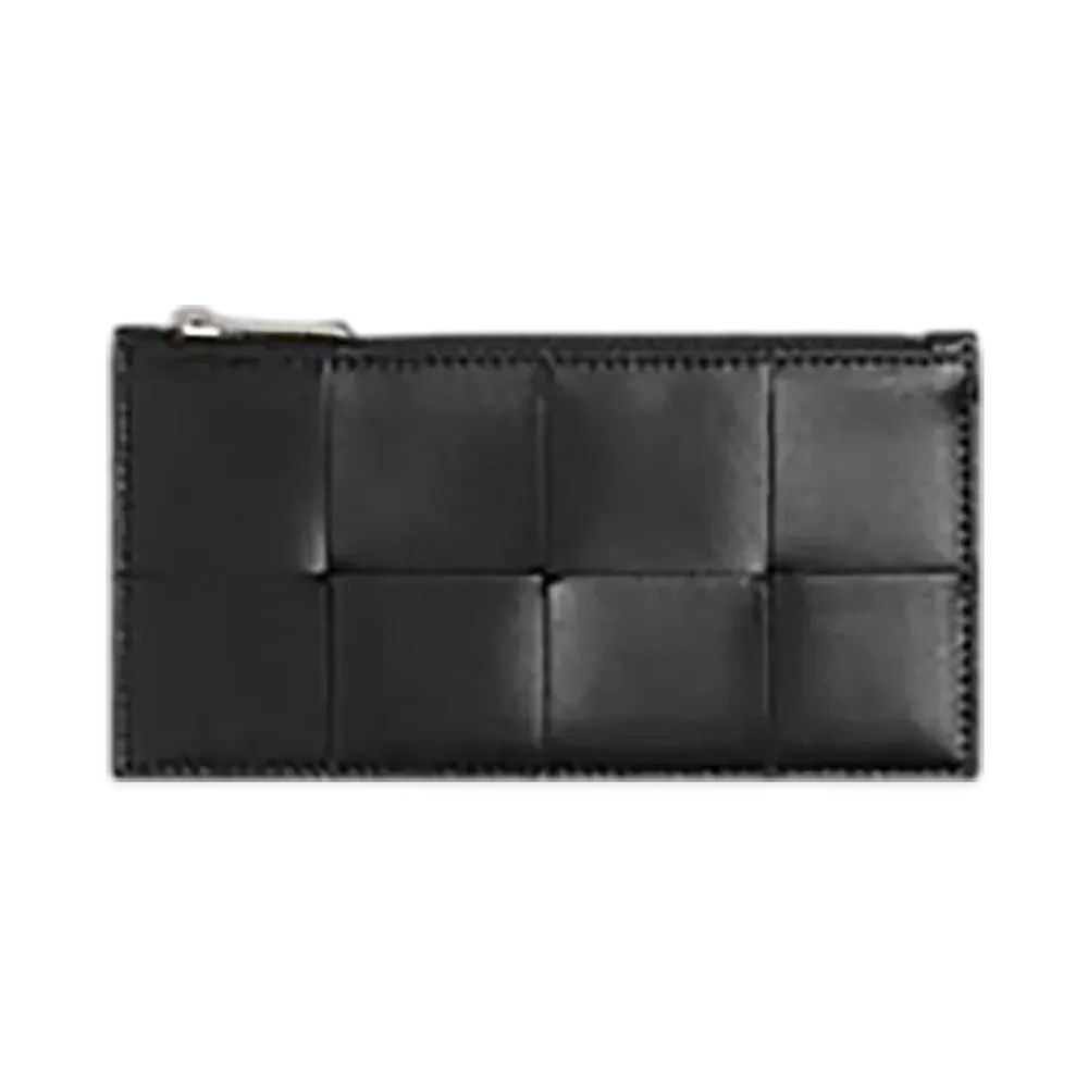 Bottega Veneta Slim Cassette Long Wallet "Black"