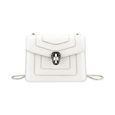 BVLGARI Serpenti Forever Crossbody Bag "White"