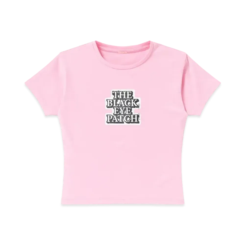 Black Eye Patch OG Baby Tee "Pink"