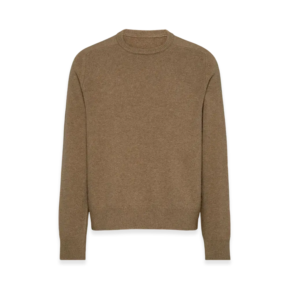 Maison Margiela Men's Washed Lambswool Sweater "Pink Beige"