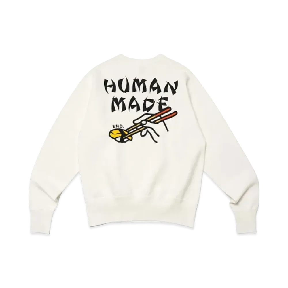 HUMAN MADE x END. Sushi Sweat "White"