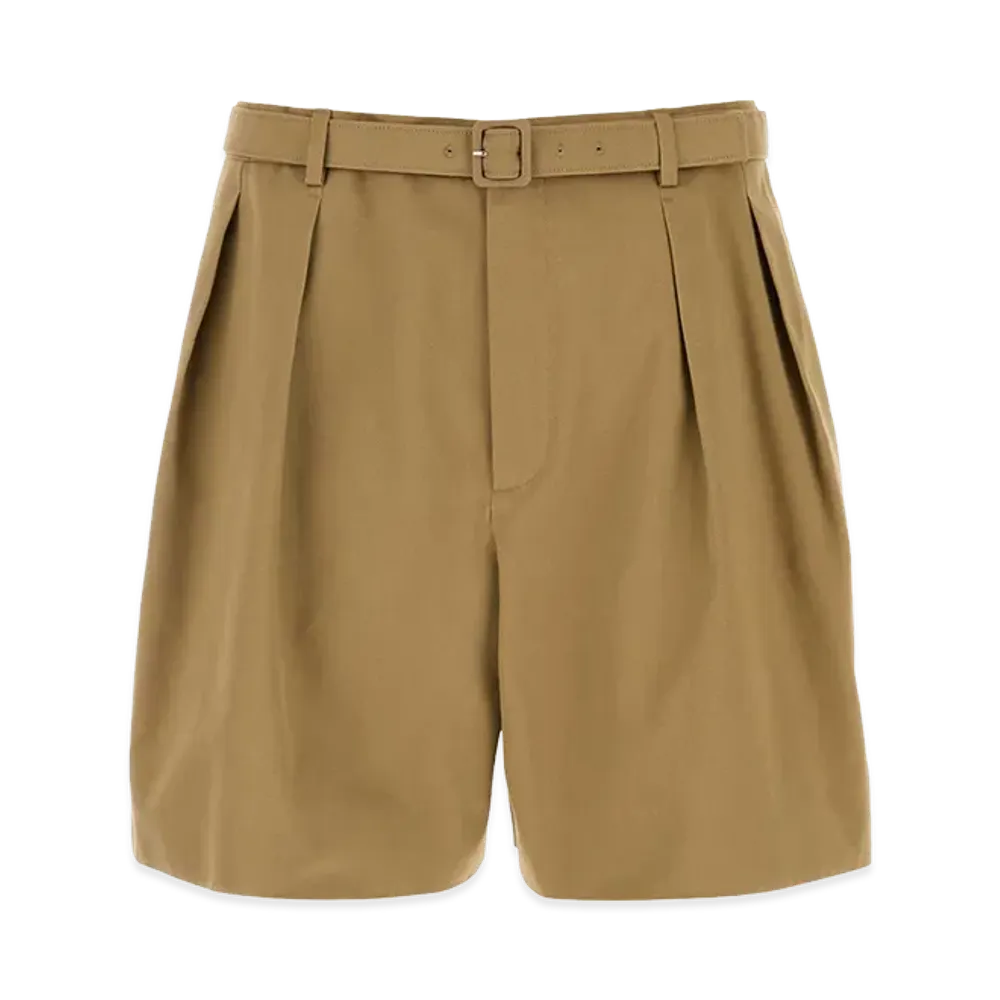 Saint Laurent Drill Bermuda Shorts "Beige"