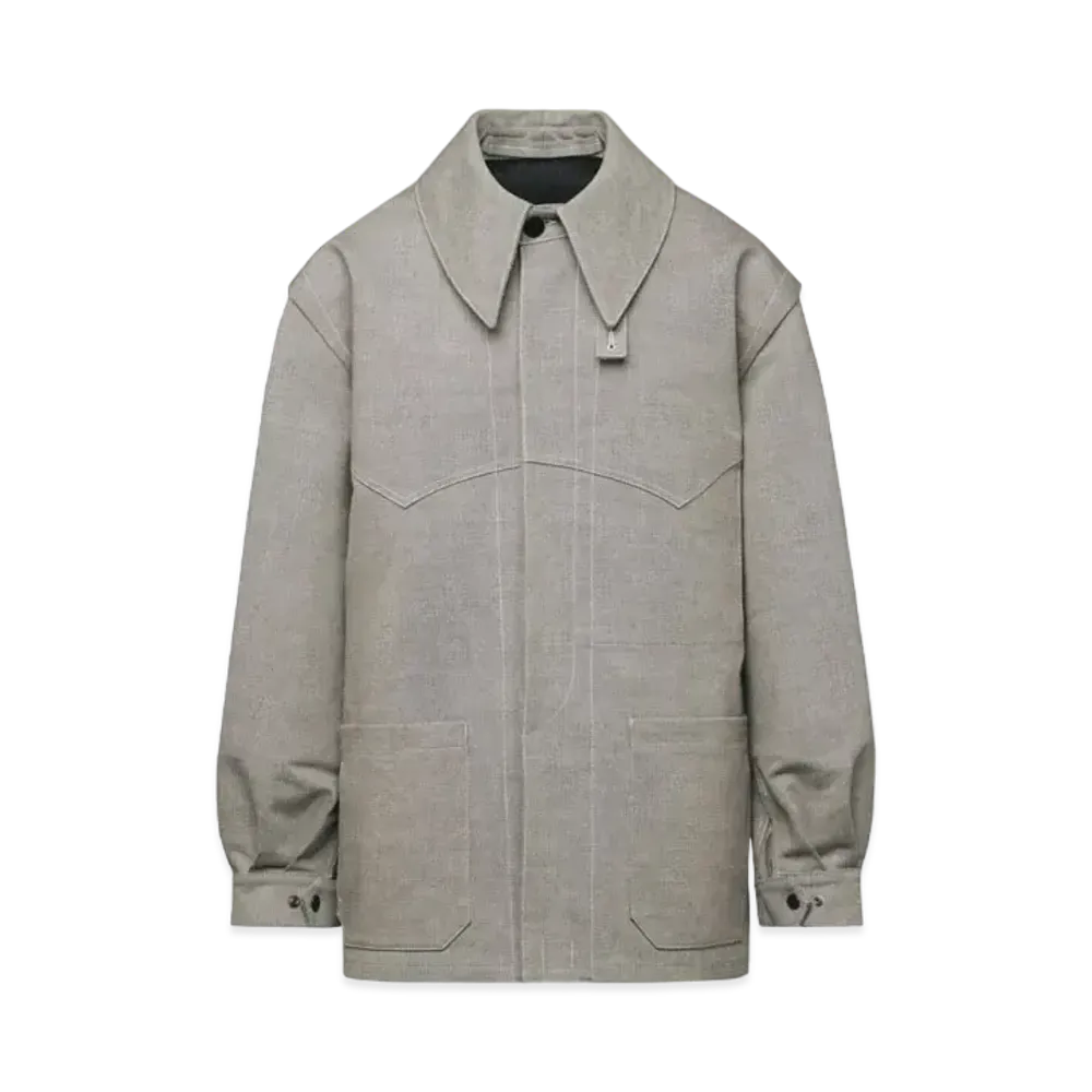 Maison Margiela Men's Broken Twill Jacket "Caviar"
