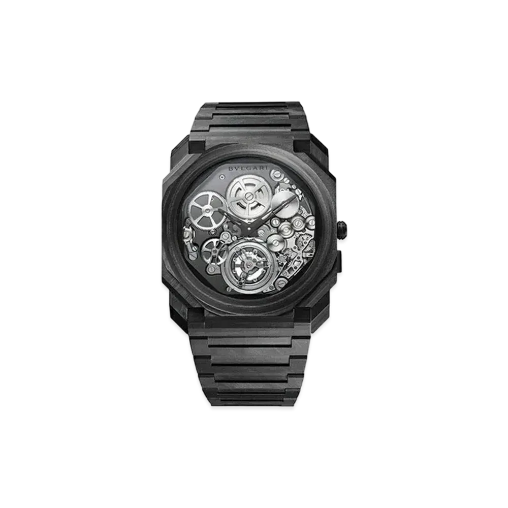 BVLGARI Octo Finissimo Watch "Carbon/Black"