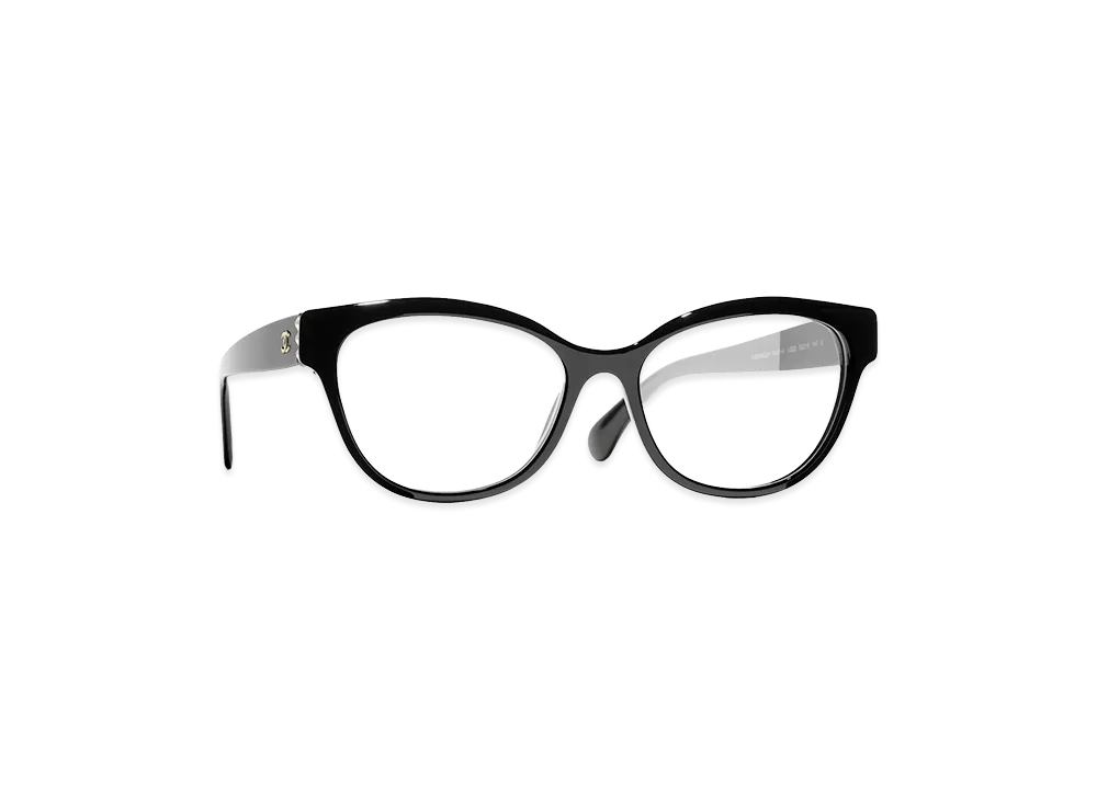 CHANEL Women's Butterfly Shape Optical "Black"