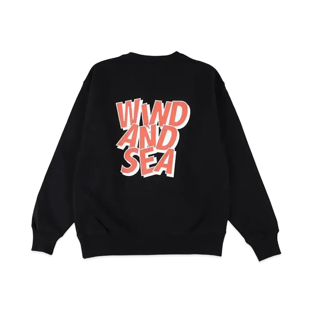 WIND AND SEA Wind Crew Neck Sweat "Black"