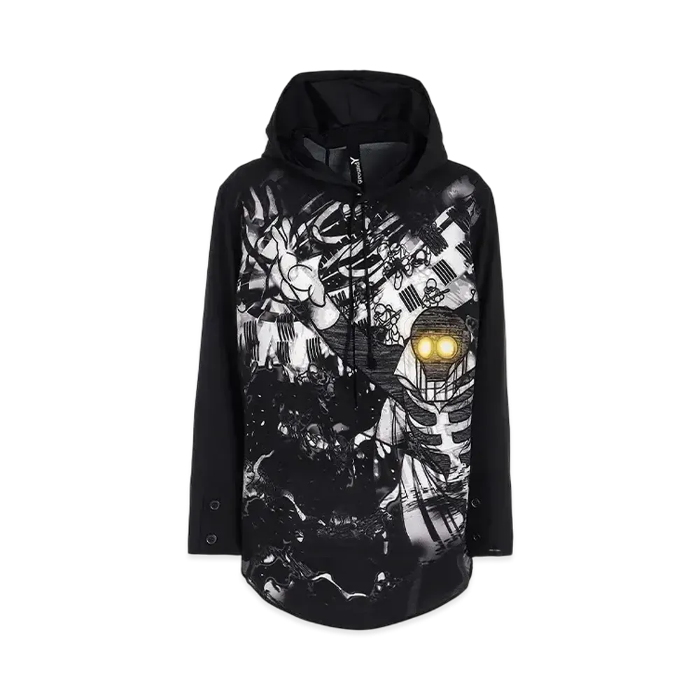 Ground Y x CYBORG009 60th Scarl Hoodie Shirt "Black"