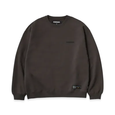 NEIGHBORHOOD Plain Sweat Crewneck LS "Brown"