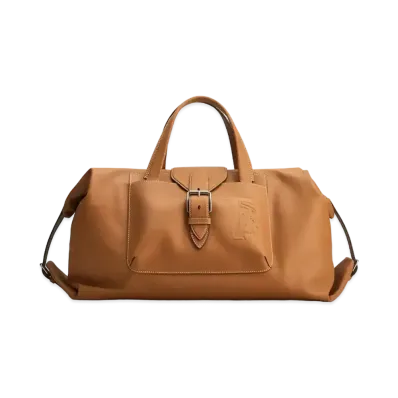 TOD'S Leather Duffel Bag Medium "Brown"