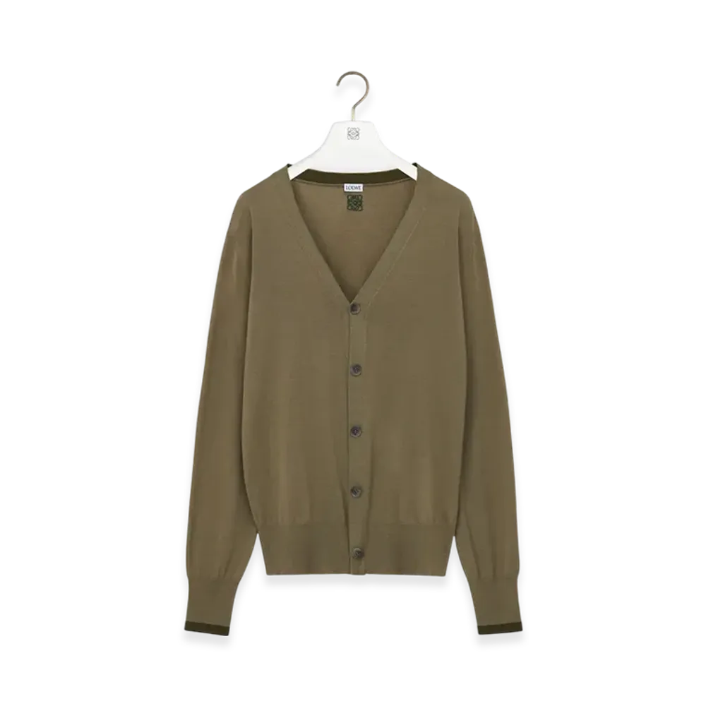 LOEWE Cardigan "Green/Khaki Green"